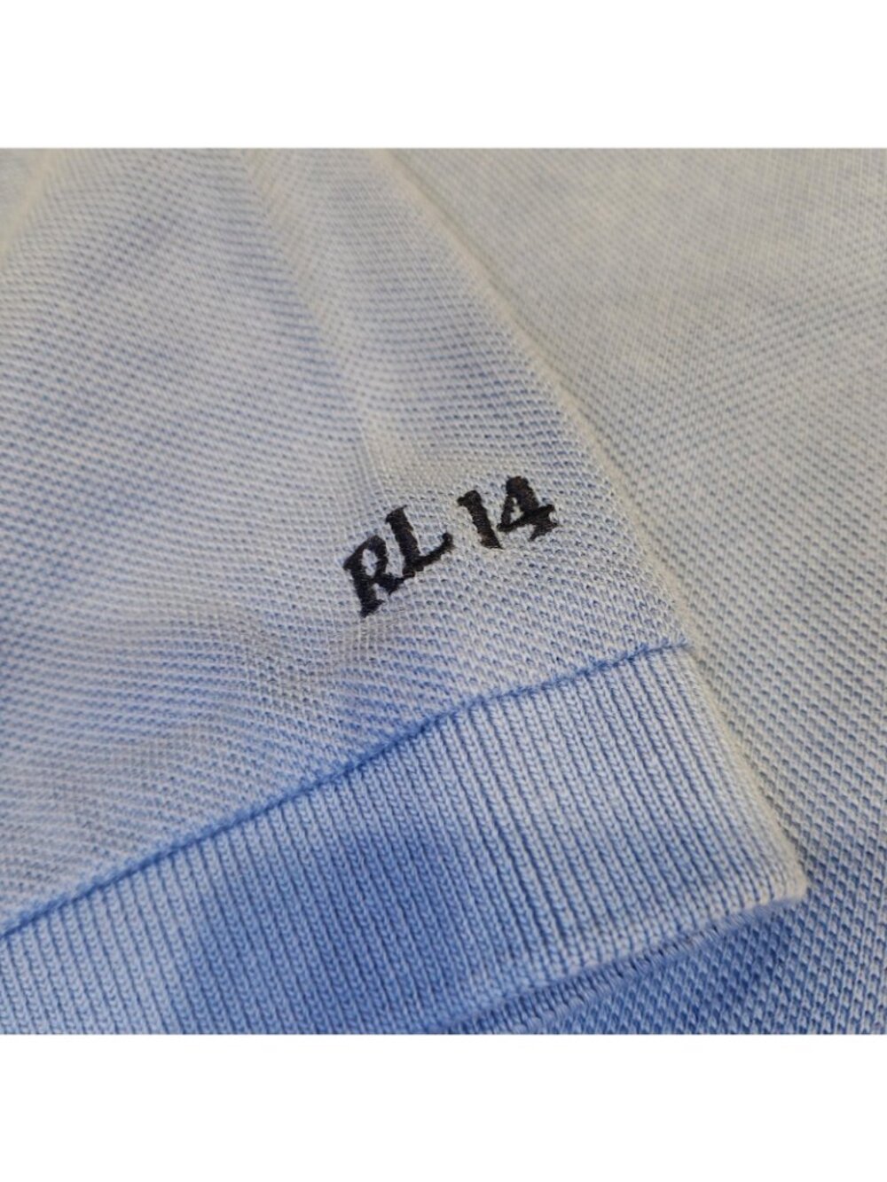 Polo Ralph Lauren Polo Hoodie Bear Shirt Mens 2XL Blue RL 14 Pique Embroidered - Picture 5 of 8
